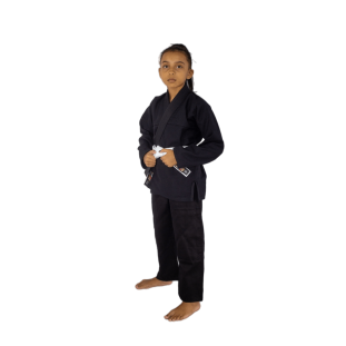 JIU JITSU TRANÇADO PRETO INFANTIL