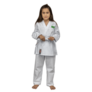 KIMONO DE AIKIDO SIMPLES BRANCO INFANTIL