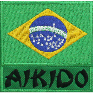 Bandeira Bordada Brasil Aikido
