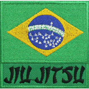 Bandeira Bordada Brasil Jiu Jitsu