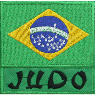 Bandeira Bordada Brasil Judô