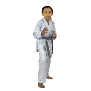 JIU JITSU TRANÇADO BRANCO INFANTIL