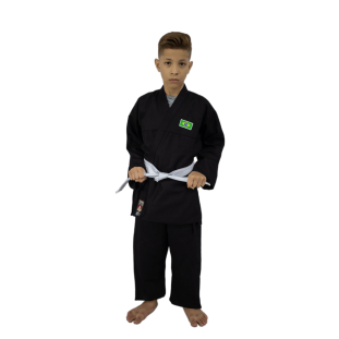 KIMONO KRAV MAGA PRETO INFANTIL