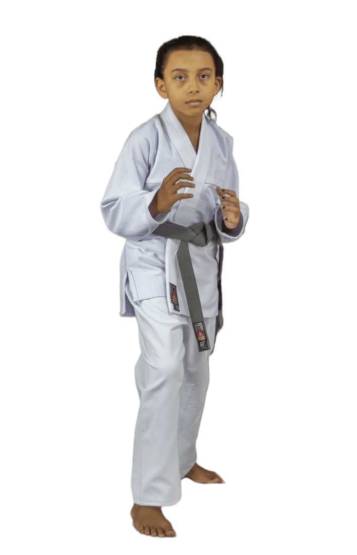 JIU JITSU TRANÇADO BRANCO INFANTIL