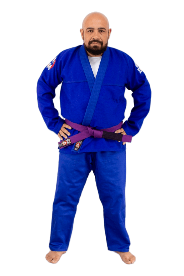 JIU JITSU TRANÇADO STANDARD AZUL ADULTO