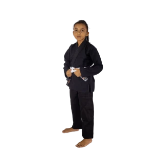 JIU JITSU TRANÇADO LIGHT PRETO INFANTIL