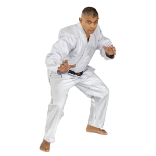 JIU JITSU TRANÇADO LIGHT BRANCO ADULTO