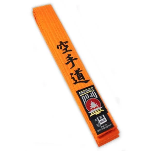 FAIXA SIMPLES BORDADA KARATE-DO  (KANJI)