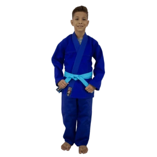 JIU JITSU TRANÇADO AZUL INFANTIL