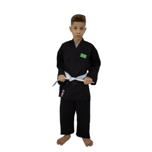 KIMONO KRAV MAGA PRETO INFANTIL