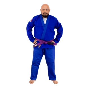 JIU JITSU TRANÇADO STANDARD AZUL ADULTO