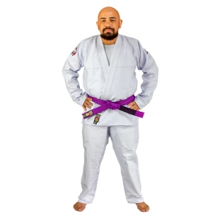 JIU JITSU TRANÇADO STANDARD BRANCO ADULTO